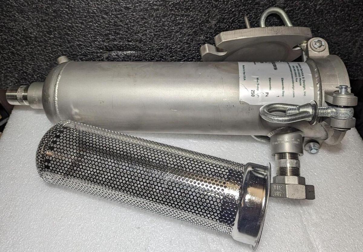 Used CSD Custom Service And Design 043L Stainless Steel Filter Vessel 12"