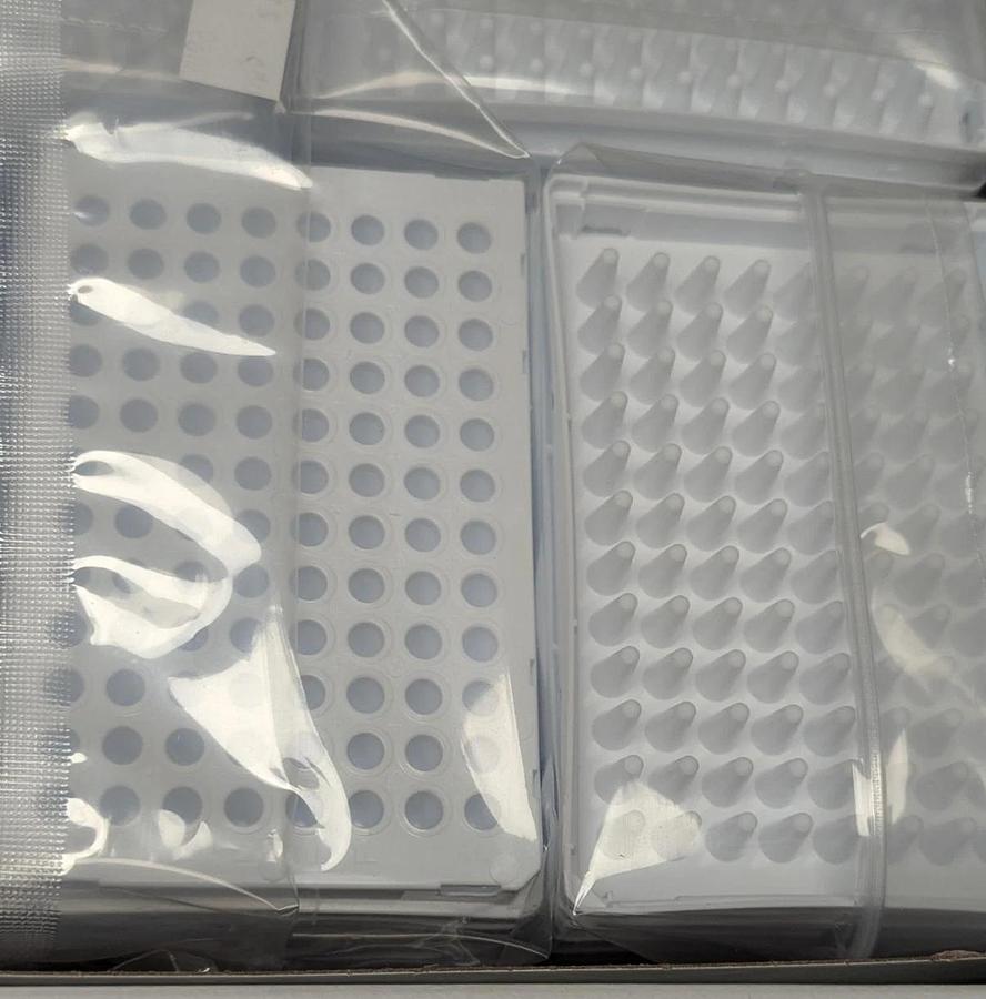 Chemglass CLS-3614-04W PCR Plate White Opaque 96-Well Skirted 100uL Case