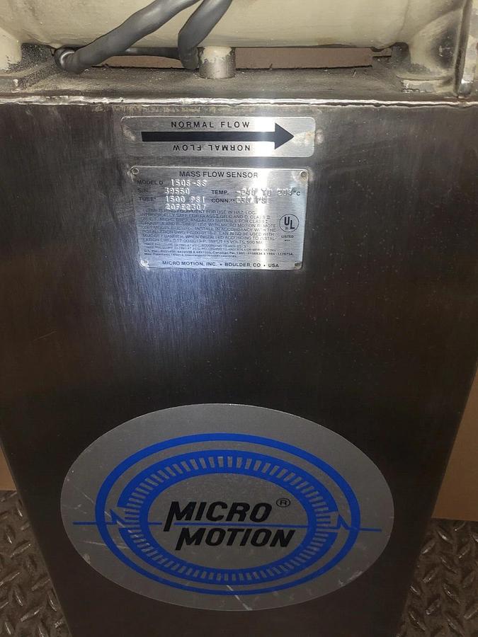 Used MICRO MOTION  FLOW METER 150S-SS MODEL D W/O TRANSMITTER