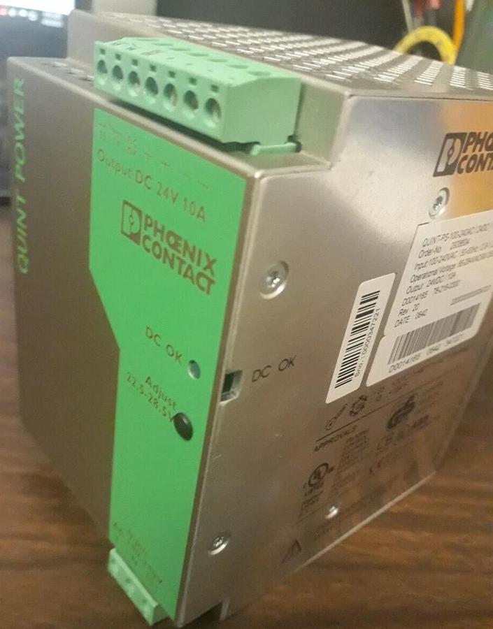 Used PHOENIX CONTACT QUINT-PS-100-240AC/24DC/10 POWER SUPPLY UNIT 2938604.