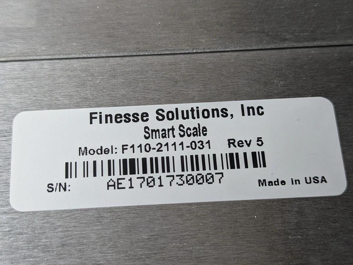 Used Finesse Solutions  F110-2111-031 , Trutorr Transmiter and  SmartScale