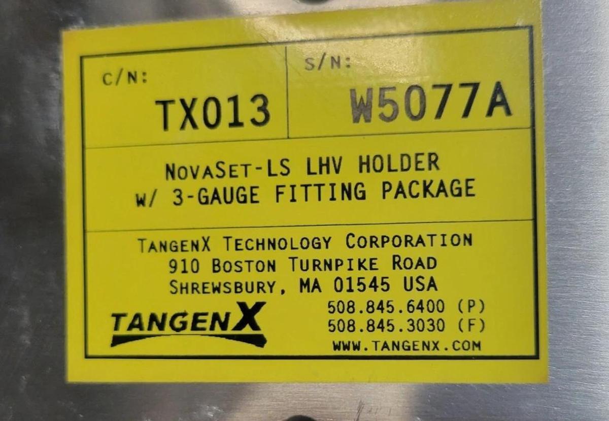 Used REPLIGEN TangenX  Low Holdup Volume Holder LHV TX002 with stand TX013