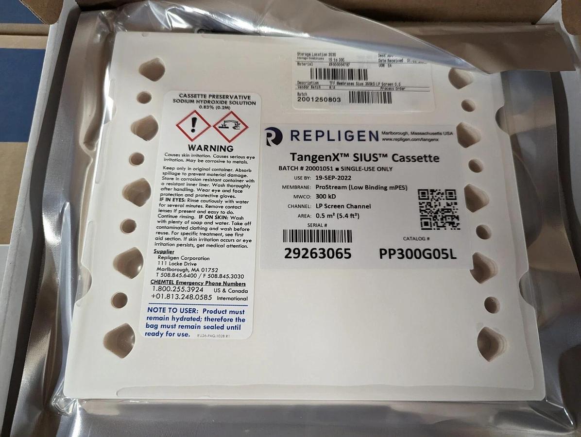 Repligen Cat# PP300G05L TangenX™ SIUS™ Cassette Tangential Flow Filtration