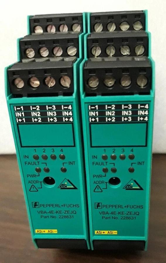 Used Lot of 2  Pepperl-Fuchs VBA-4E-KE-ZEJQ