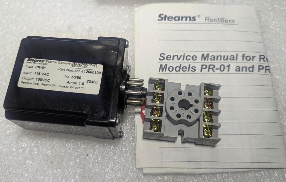 Stearns  Rectifier  Controls  PR01-SA  / 412000100 / 1A 100VDC 50/60Hz
