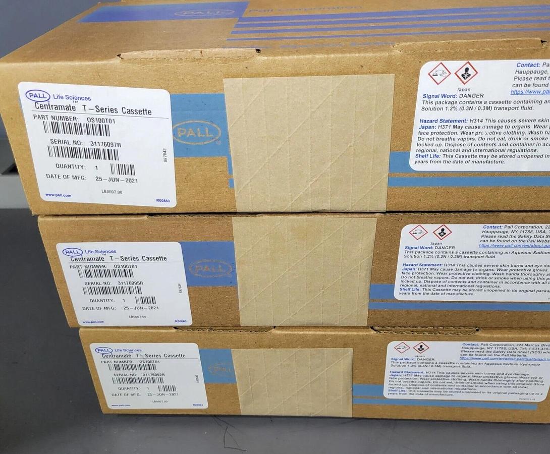 Cytiva PALL T-Series  Centramate  Cassette OS100T01 Omega PES membrane 93 cm²