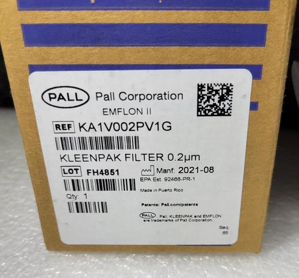 PALL KA1V002PV1  Emflon II Filter capsule, 0.2 µm, 1-1½ in. sanitary connections