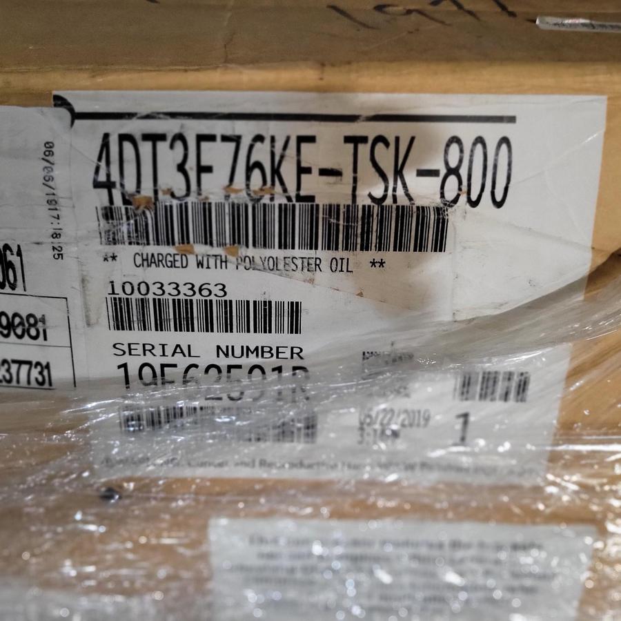 Copeland 4DT3F76KE-TSK-800, 22 HP, 208-230/460V, 3-Phase Semi-Hermetic Discus Refrigeration Compressor