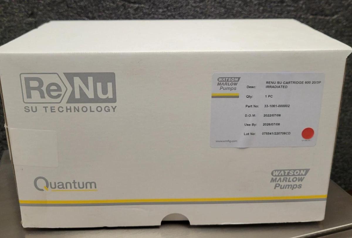 Quantum Watson Marlow RENU SU CARTRIDGE 600 20/3P IRRADIATED  33-1061-000002