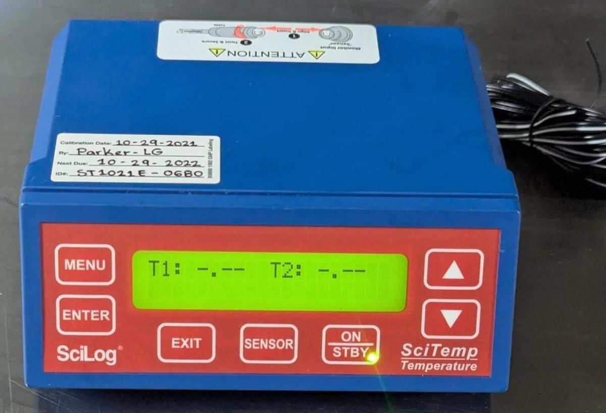 Used Parker SciLog SciTemp Temperature Monitor Display