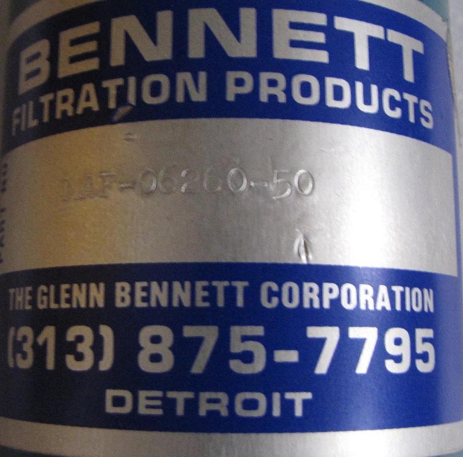 Glenn Bennett 1/2" pneumatic filter  MAF-06260-50   *new*