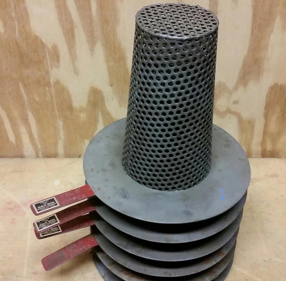 Mack Iron 6" Basket Strainer, PBL 600# CS