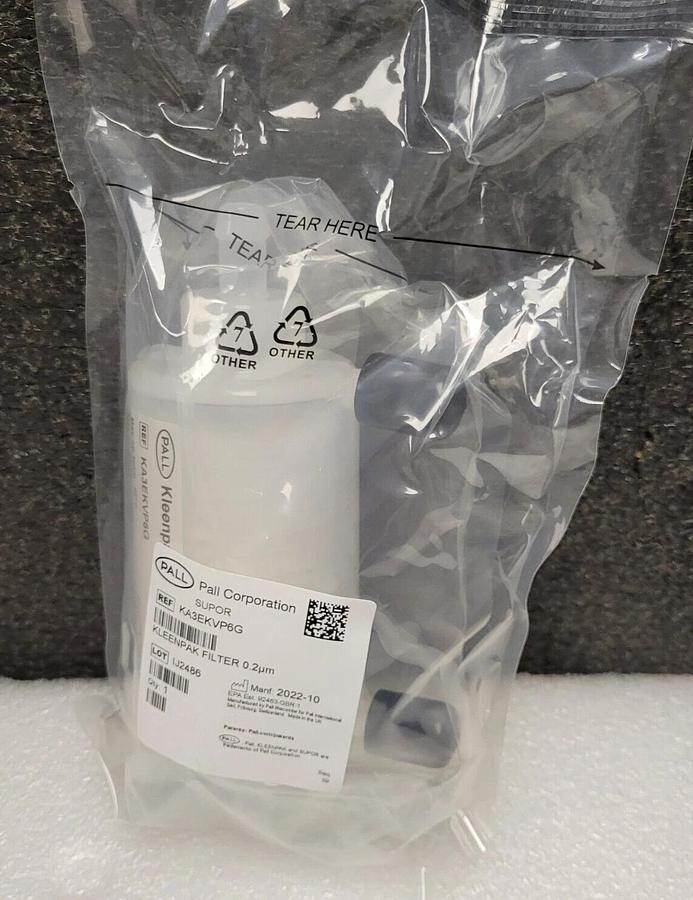 PALL KA3EKVP6G  Supor EKV membrane in Kleenpak Filter capsule, 0.2 µm, hose barb