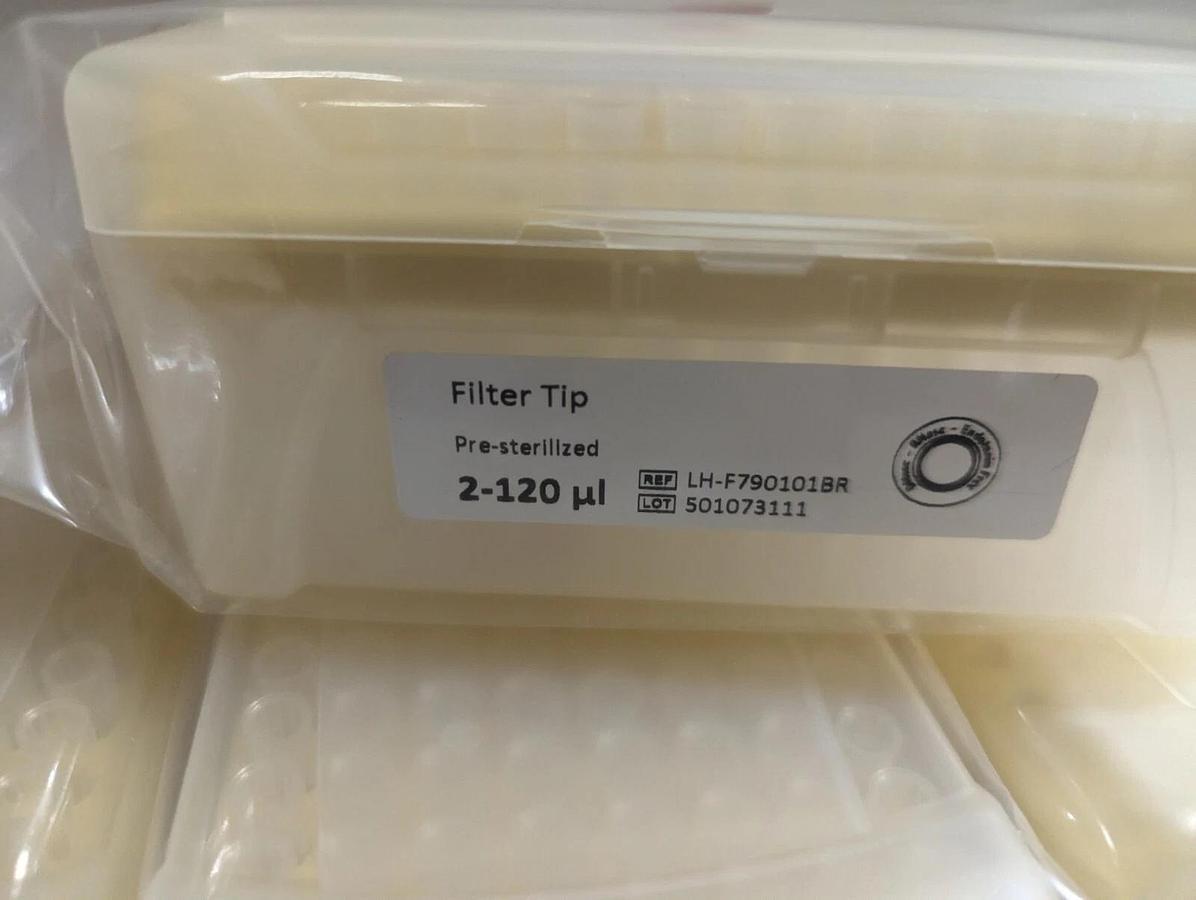 1 box Sartorius SafetySpace™ Filter Tips 2-120 µl pre-sterilized, LH-F790101BR