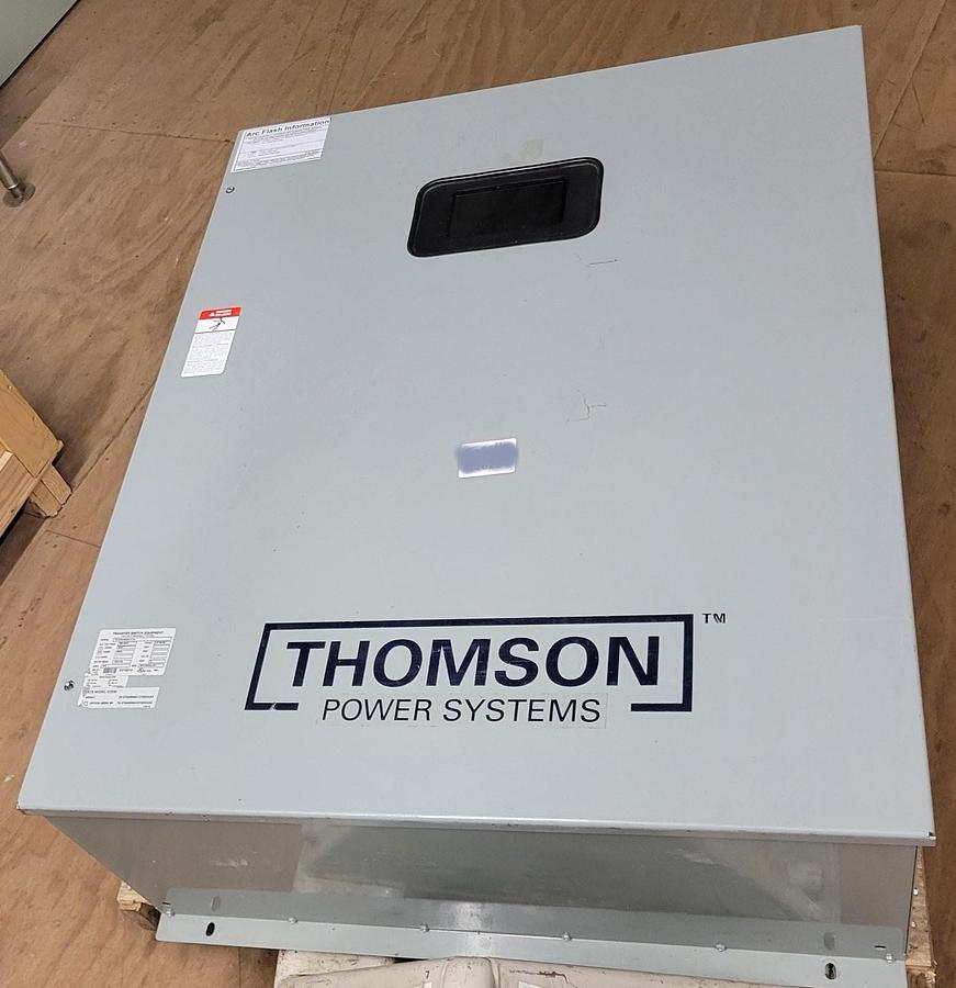 Used Thomson Power Systems 600A TS 870 Automatic Transfer Switch, 3 Pole TS873A0600A1