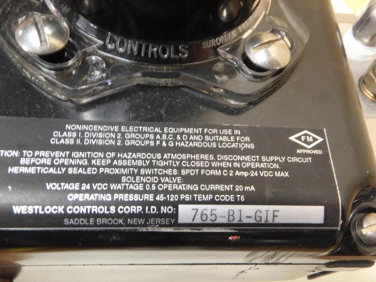 Used WESTLOCK BEACON VALVE MONITOR 765-B1-GIF, SVF F.C.I. TSB76666AT, 3/4" VALVE