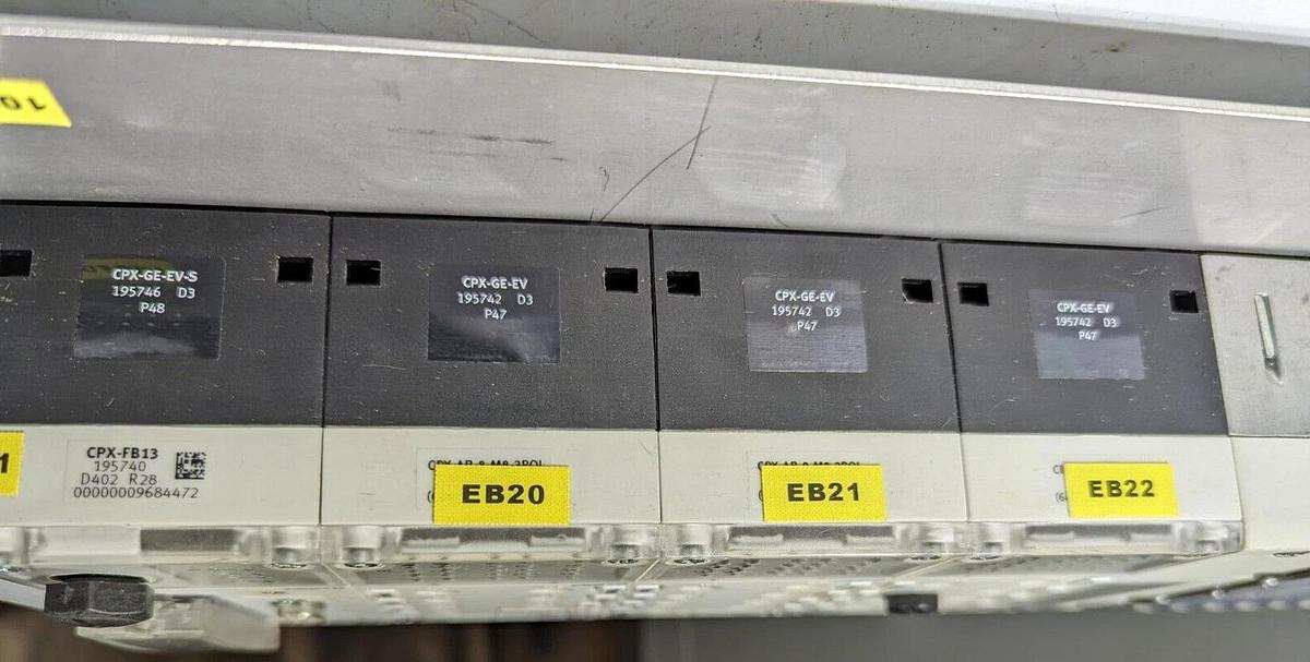 Used Festo CPX-GE-EV-S (1) ,  CPX-GE-EV (3) , 533342 (13) , 533343 (3) ,  533347 (4)