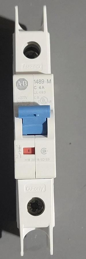 Used Allen-Bradley 1489-M/ E197878 Single Pole Circuit Breaker 4A