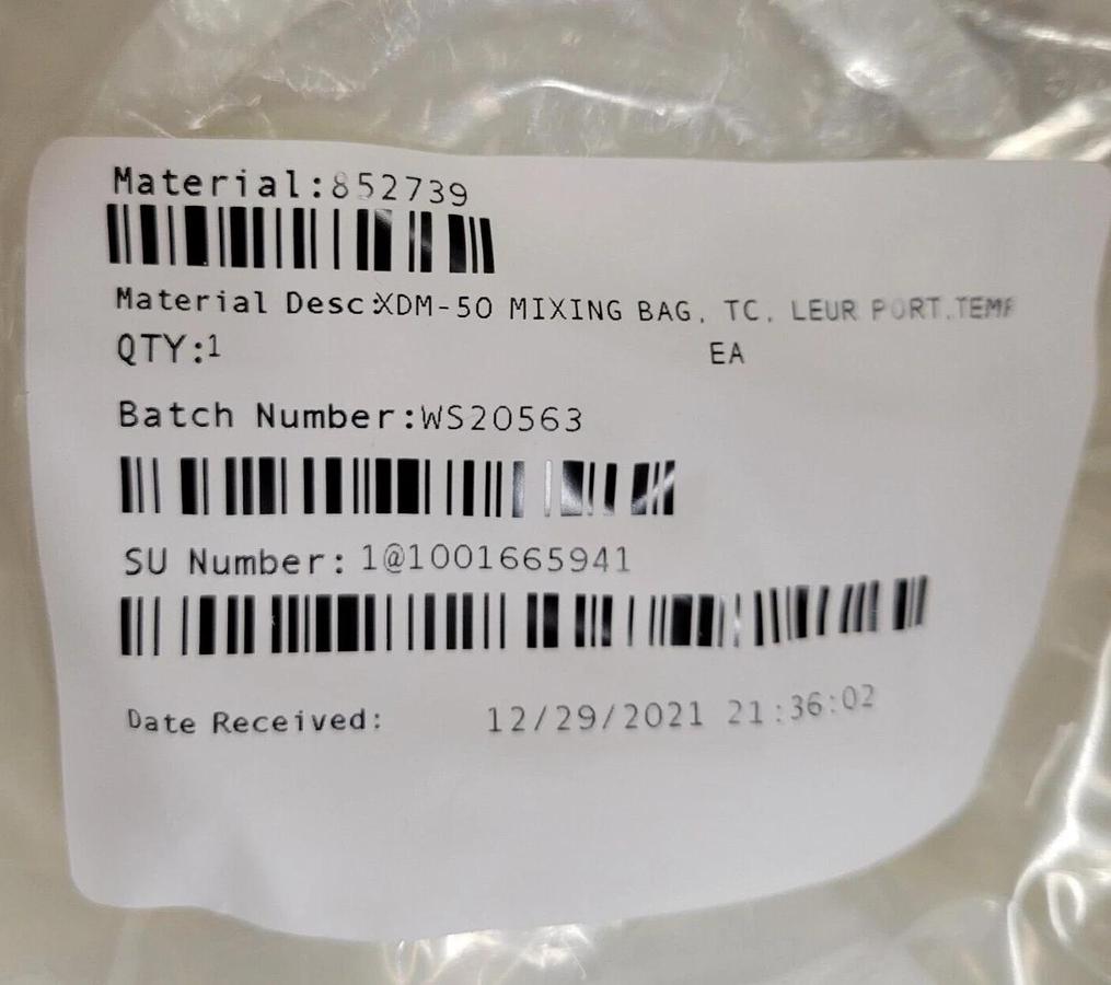 GE Cytiva  AKTA Xcellerex  XDM-50 Mixing Bag 888-1124-C