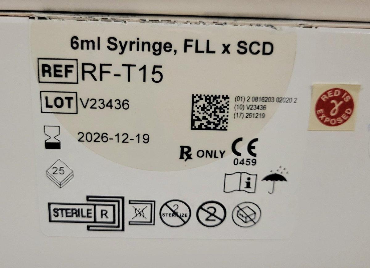 Origen RF-T15, Biomedical 6ml Syringe to SCD Tube Accessory Set    NC1486839