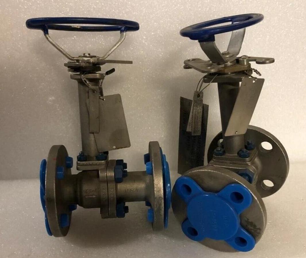 Kinka 1" Hastaloy ball valve class 150 flange, PTFE, 290 psi @ 100 F, D-1BRS-Z