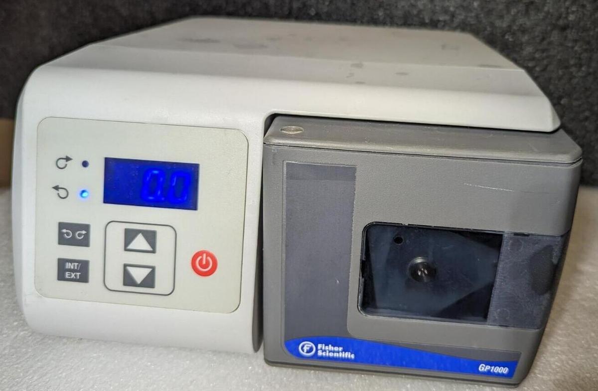 Used Cole-parmer 13-310-656 W/ Fisher Scientific Peristaltic Pump GP1000