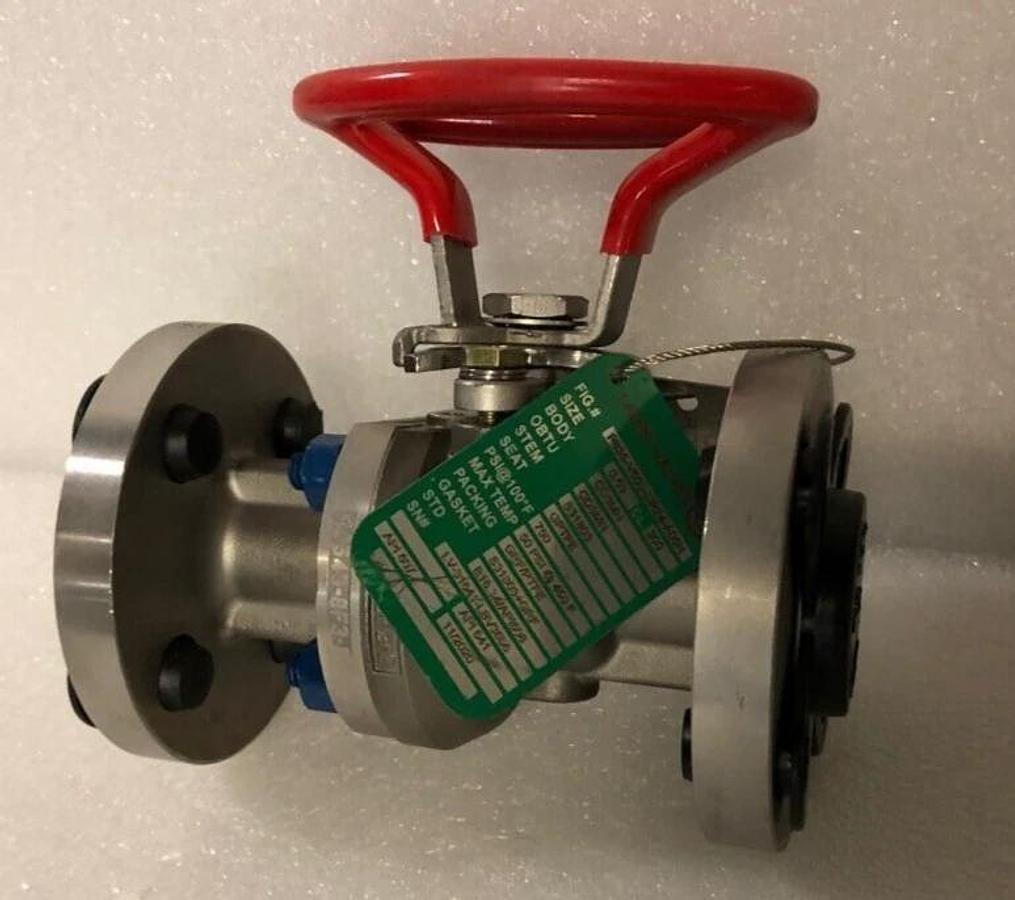Ladish 1/2"  duplex stainless steel Ball Valve class 300 Flanged  P835-V550-DR24