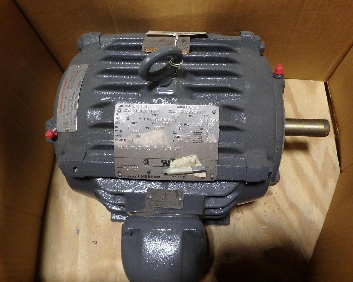1.5 HP EMERSON U.S. MOTORS  A32S2C Frame 184  ELECTRIC MOTOR 460V