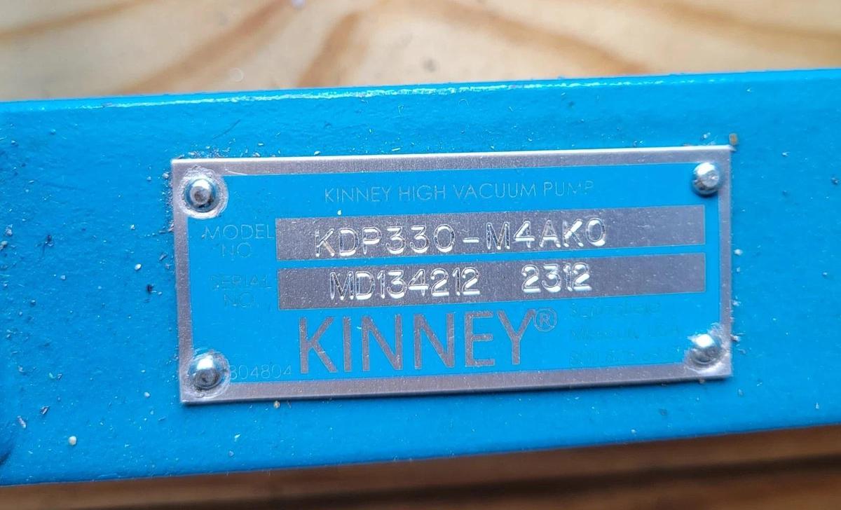 Used Tuthill Kinney KDP-330  Dry Screw Vacuum Pump  KDP330 15 hp