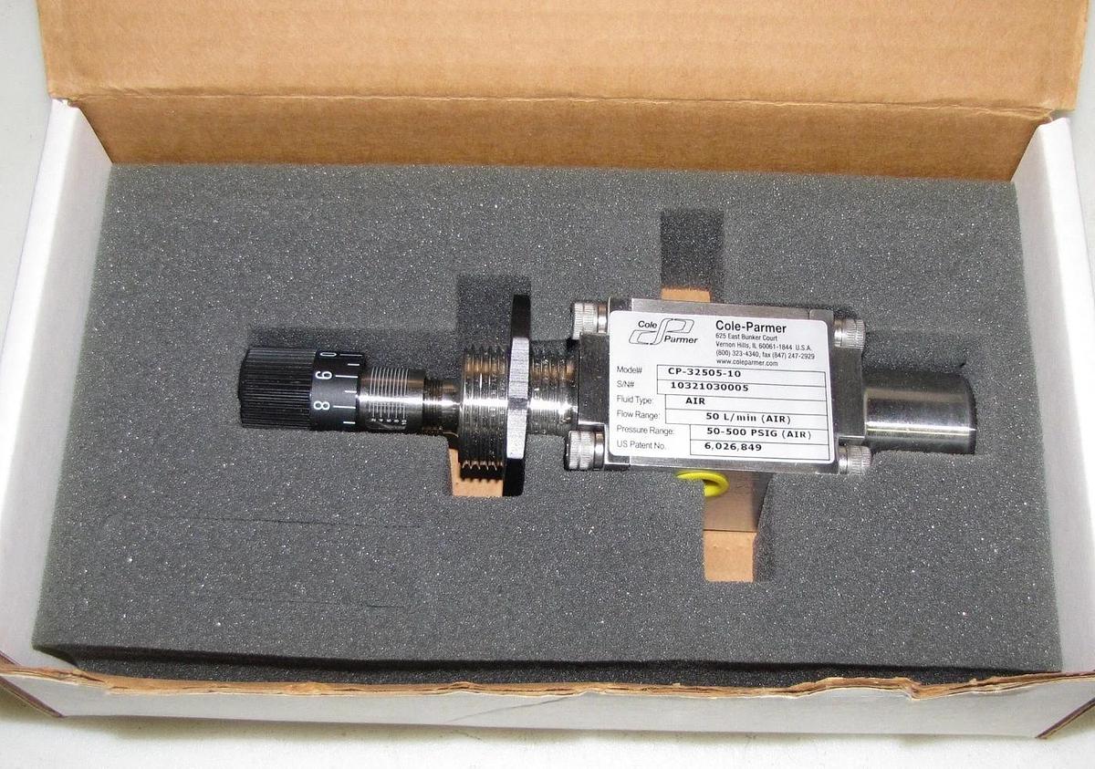 Cole Parmer 50L/min Air,  Pressure-Regulating Mass Flow Controller CP-32505-10