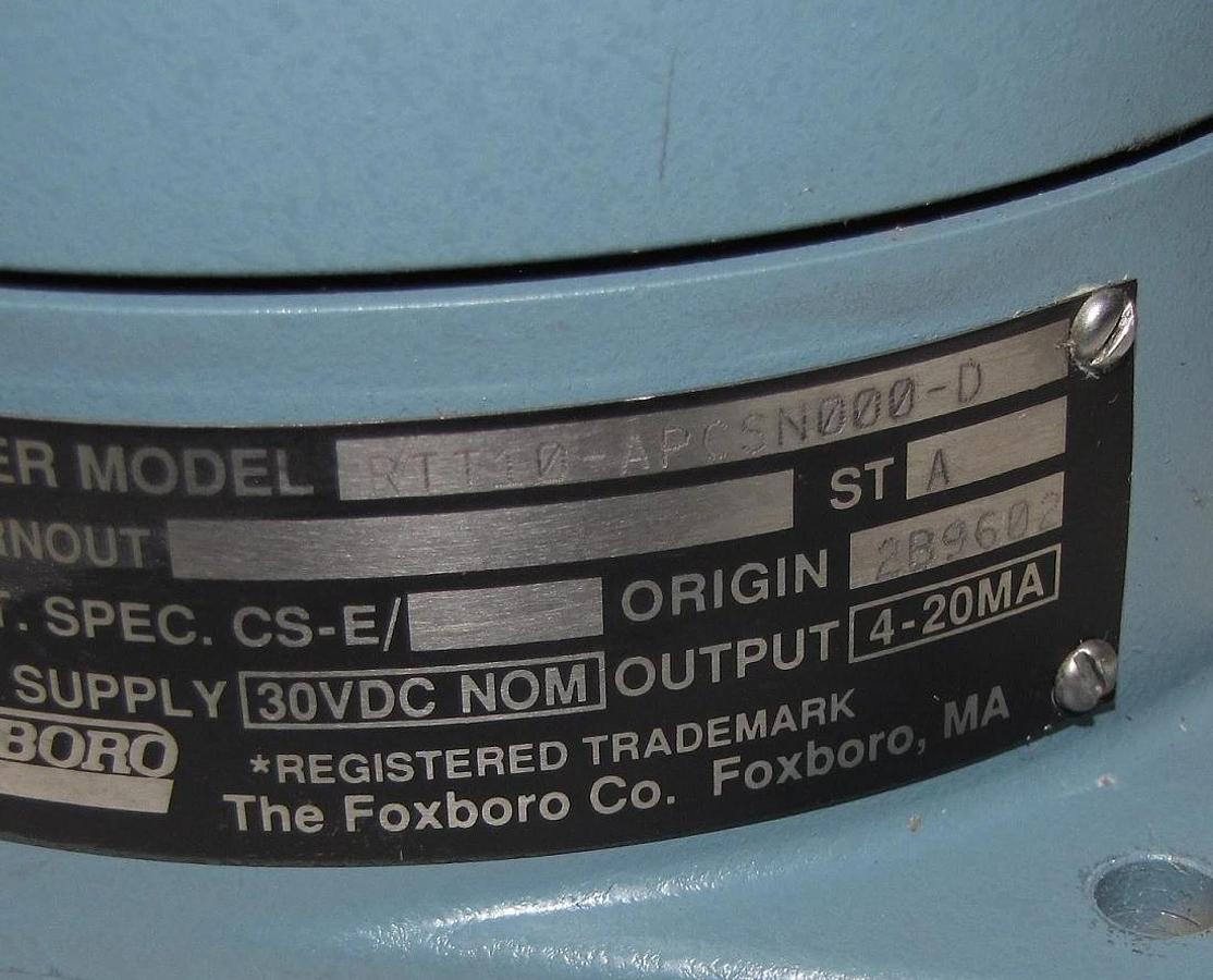 Used Foxboro RTT10-APCSN000-D Freezer Temperature Transmitter, Sensor  -150 to 0