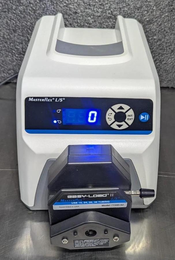 Used Masterflex L/S 07528-10 Peristaltic Pump w/ Easy-Load II Pump Head 77200-62