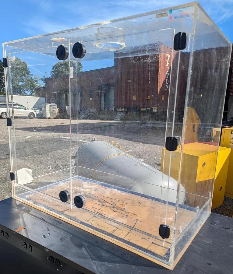 Used Dead Air Box for rotary evaporator, safety cabinet/hood 42w x 36H x 23D