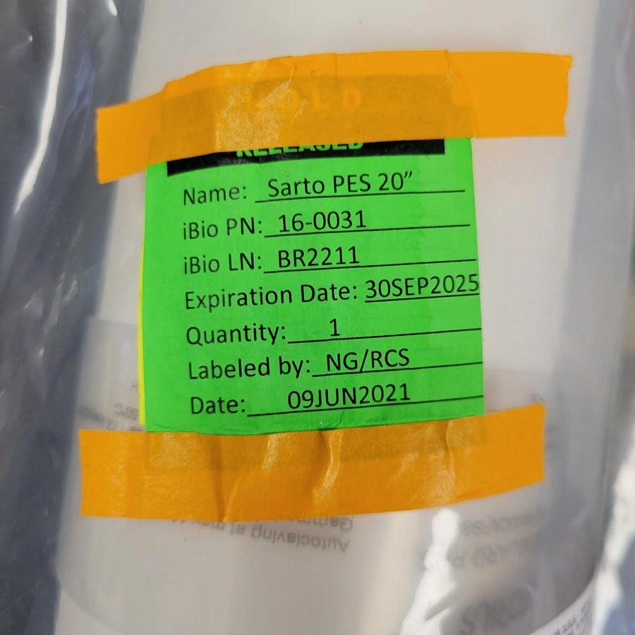 Sartorius 5478307F2G-00 Sartoguard PES T-Style Maxicaps 0.2µm  20" Hose Barb ½“