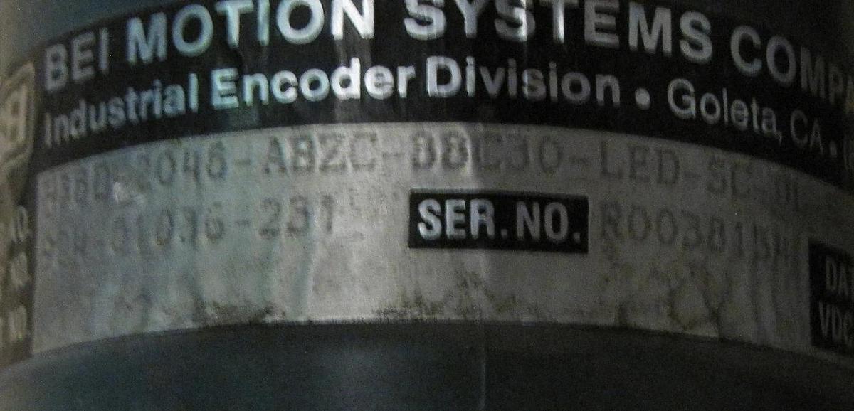 Reliance 5HP Electric  MOTOR 180 volt  Hazardous  1445 RPM, 50HZ  BEI Encoder