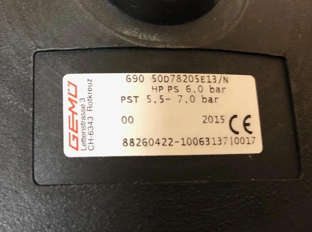 2" Gemu 690 50D  Plastic Diaphragm Valve 69050D78205E13/N