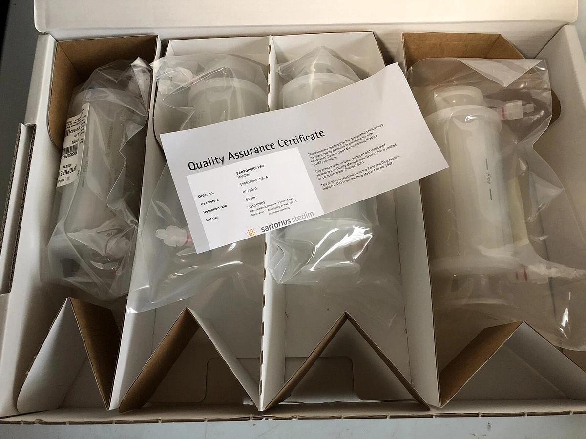 Used Sartorius Stedim SARTOPURE PP2 50um MIDICAPS (4 In Box As Shown In Pictures)