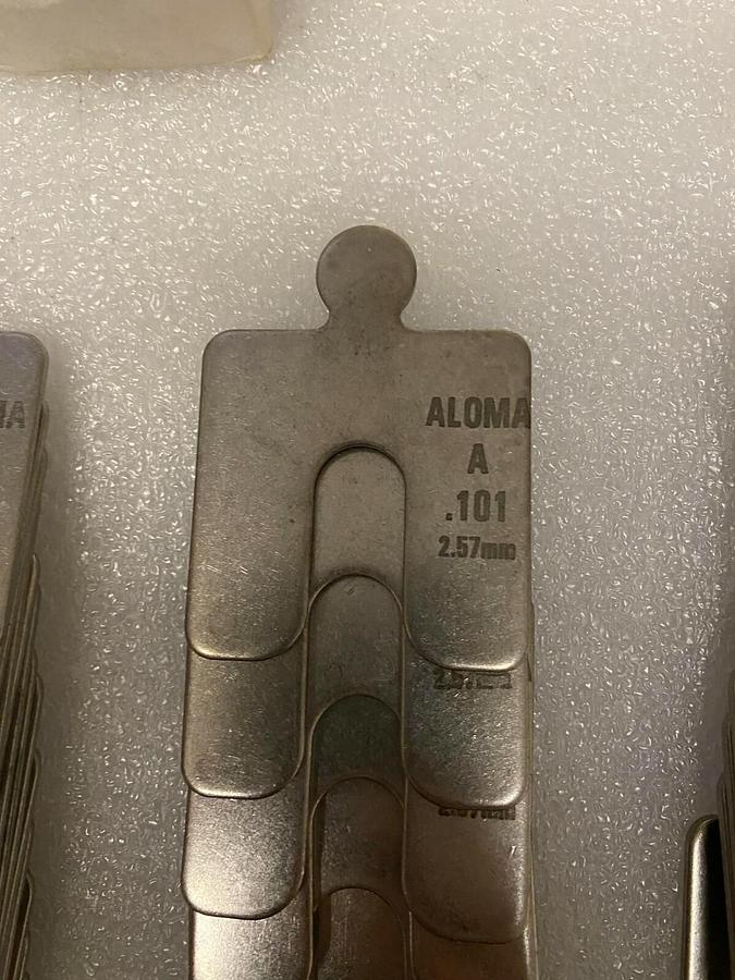 Aloma replacement Shims size A different sizes 58 pcs