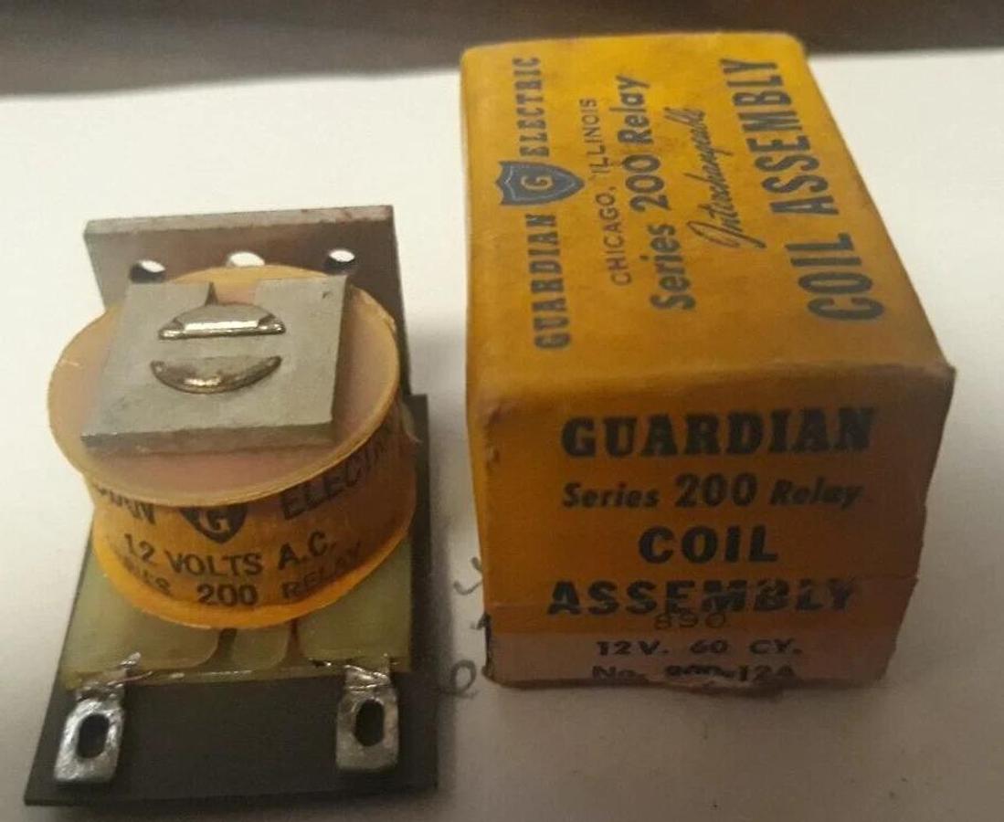 Guardian Electric  Series 200 Relay Coil Assembly 12 Volts