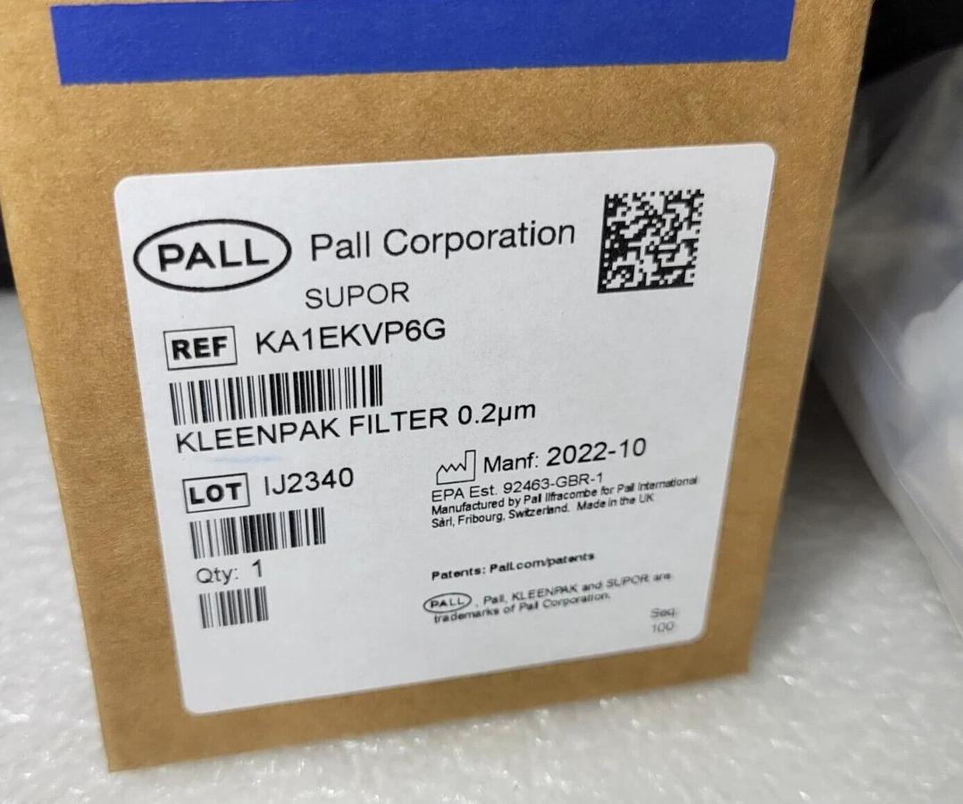 PALL KA1EKVP6G  Supor EKV membrane in Kleenpak Filter capsule, 0.2 µm, hose barb