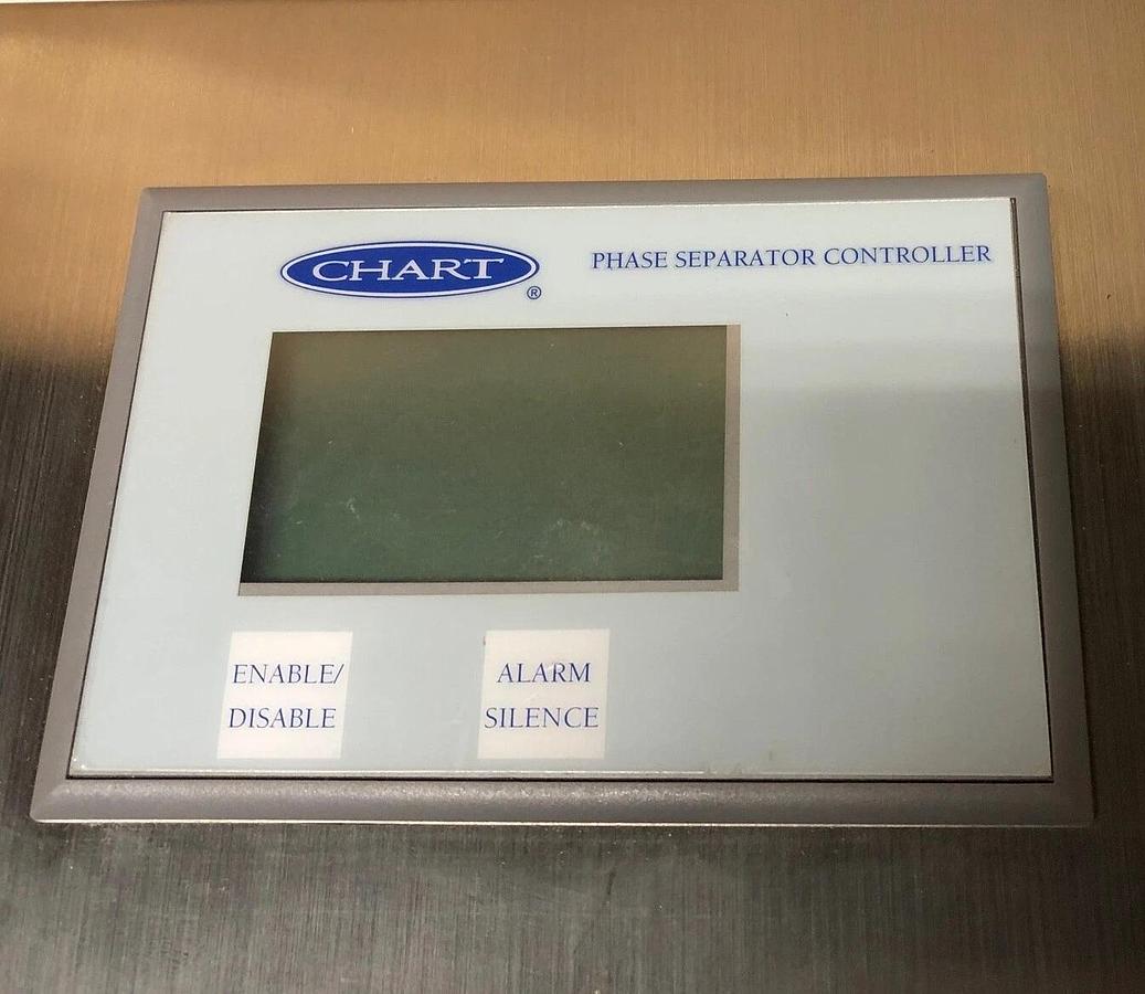 Used Cryogenic Chart Phase Separator Controller, stainless steel