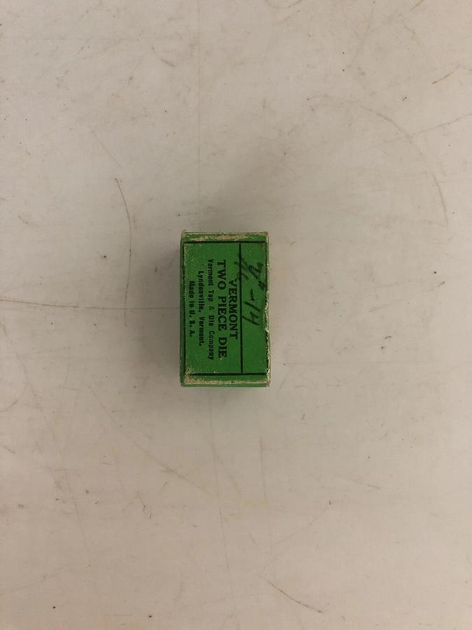 Used Vermont 7/16 NC 14 Two Piece Die