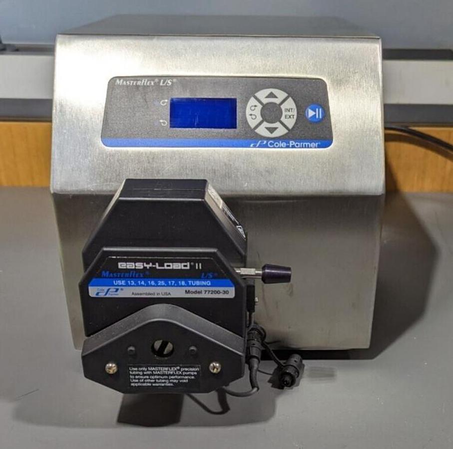 Used Cole-Parmer Masterflex L/S 07528-45 stainless steel Peristaltic Pump w/77200-30