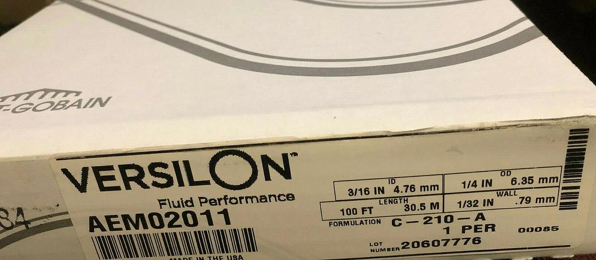 Versilon® Tubing C-210-A 1/4" OD x 3/16" ID x 1/32" Wall x 100 Ft Coil- AEMO2011