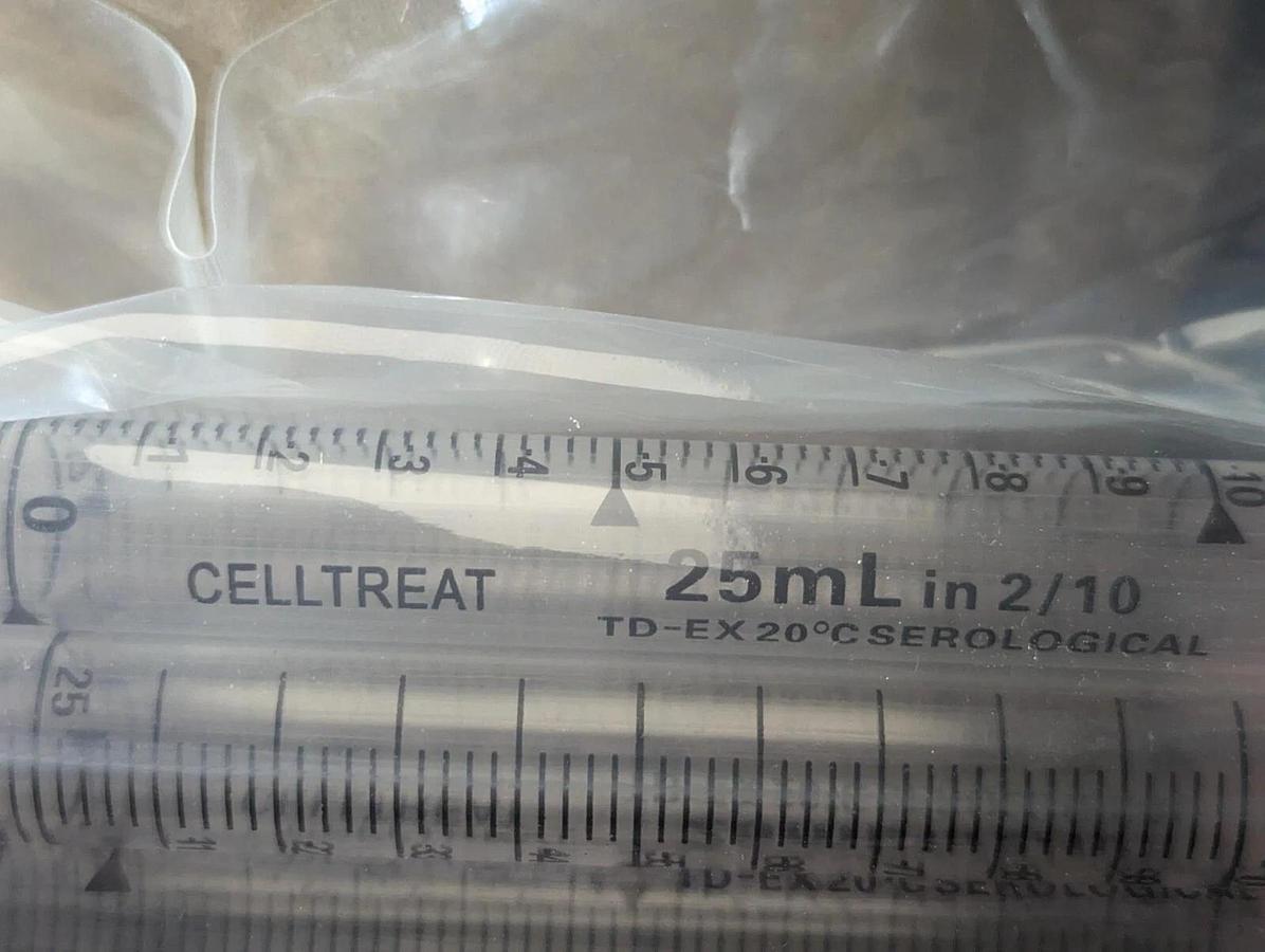 Celltreat Serological Pipets 25ml 229245 ( 25 Count) x 8  sealed  bags (200)