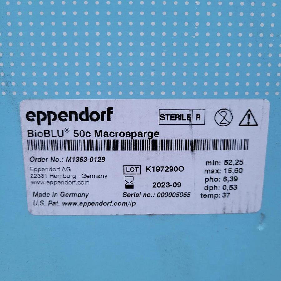 Eppendorf BioBLU Bioreactor 50c Macrosparge Sterile New Sealed