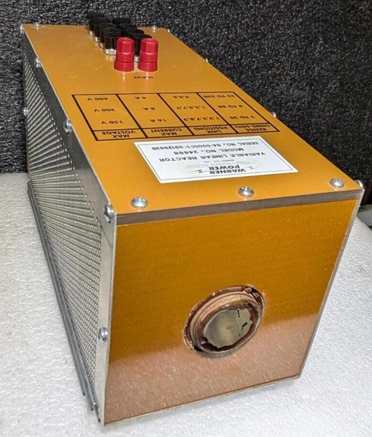 Used Warner Power 24688 variable linear reactor