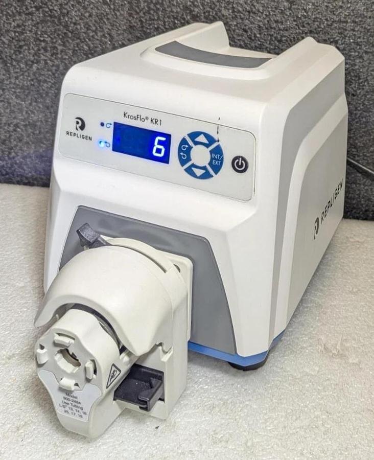 Used Repligen  KrosFlo KR1 with Head pump 900-2484 Use Tubing  L/S 13,14,16,25,18,17