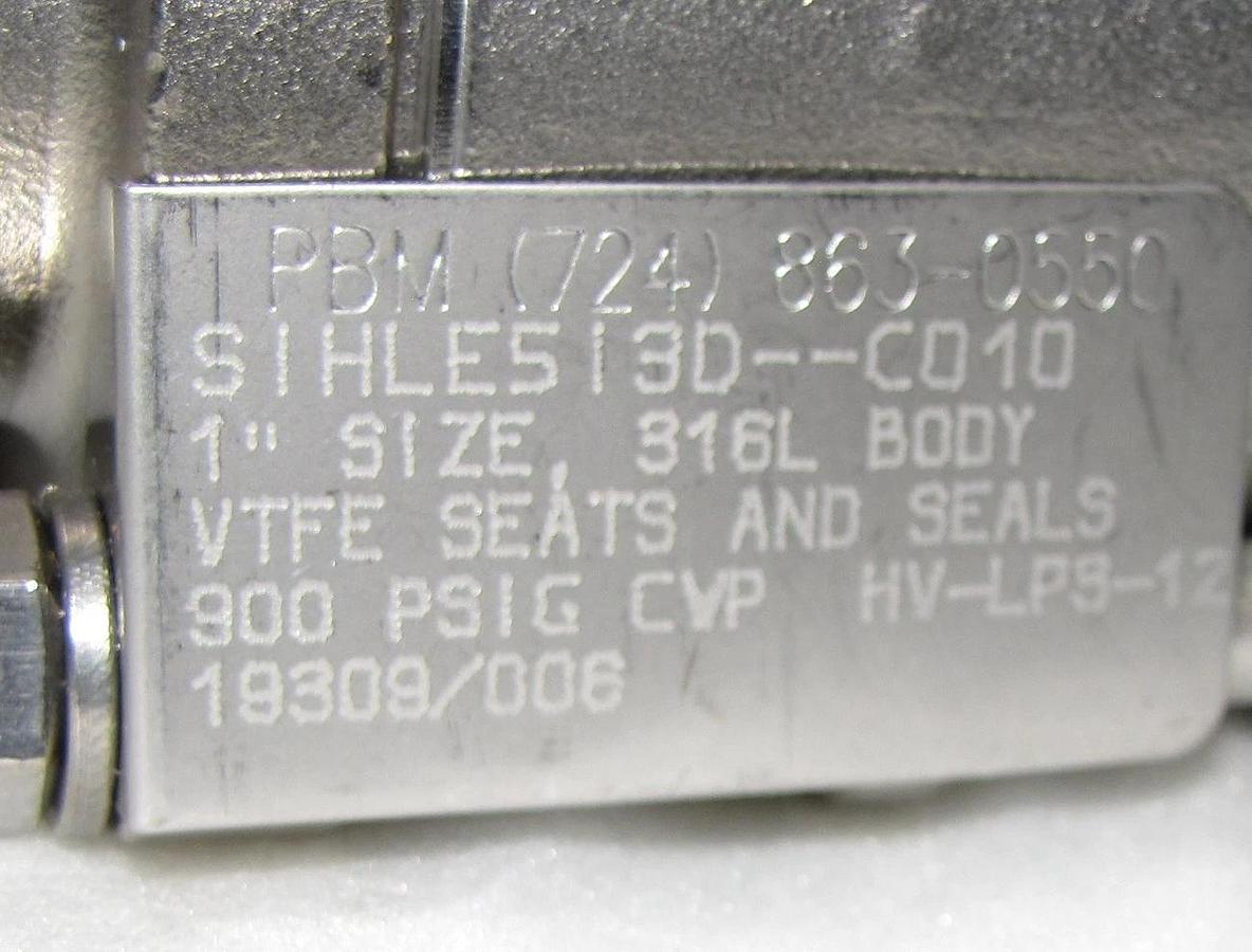 PBM SI-Series 316 Stainless Steel 1" Ball Valve 900 psi  *new*