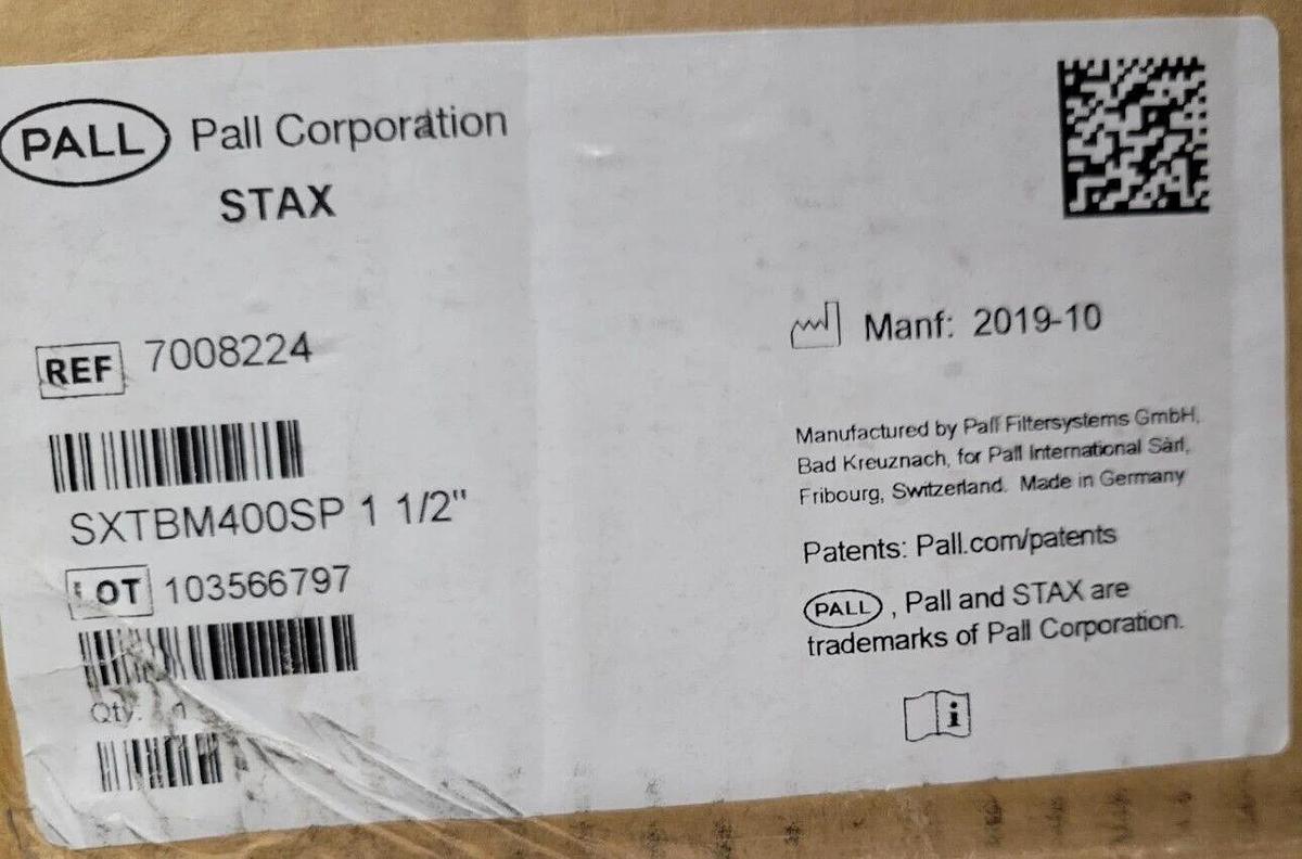 Pall Stax Disposable Depth Filter Systems, 1½ in. manifold kit SXTBM400SP